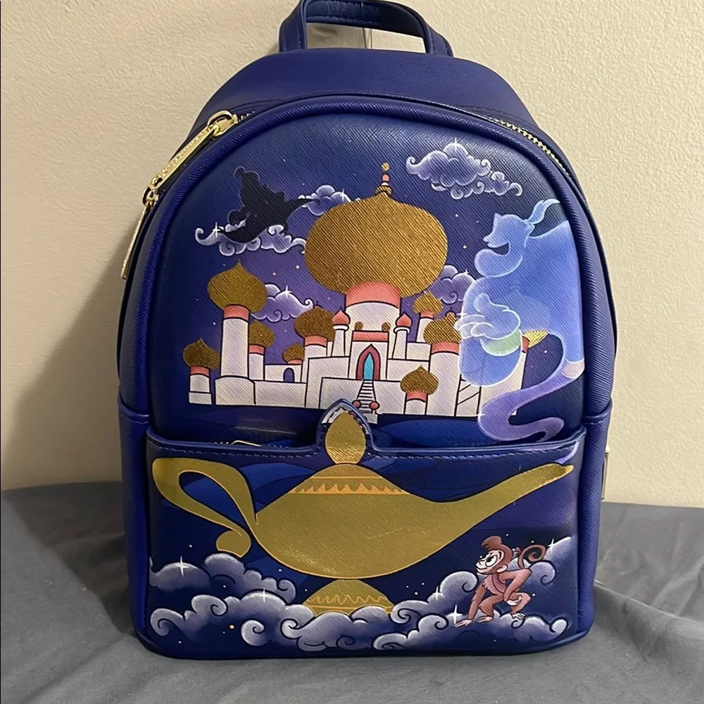 BNWT Loungefly Disney ALADDIN & JASMINE HT Backpack - Picture 1 of 4